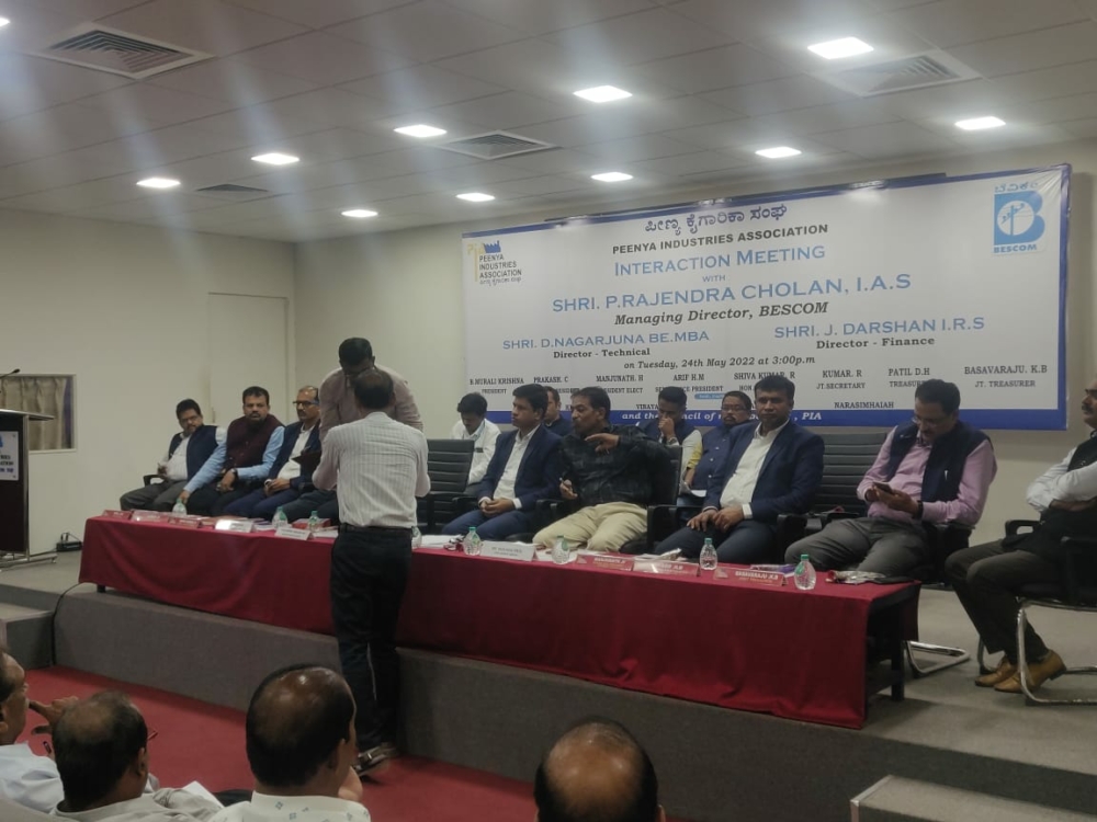 Interaction with Sri.P. Rajendra Cholan, MD BESCOM Interaction with Sri.P. Rajendra Cholan, MD BESCOM